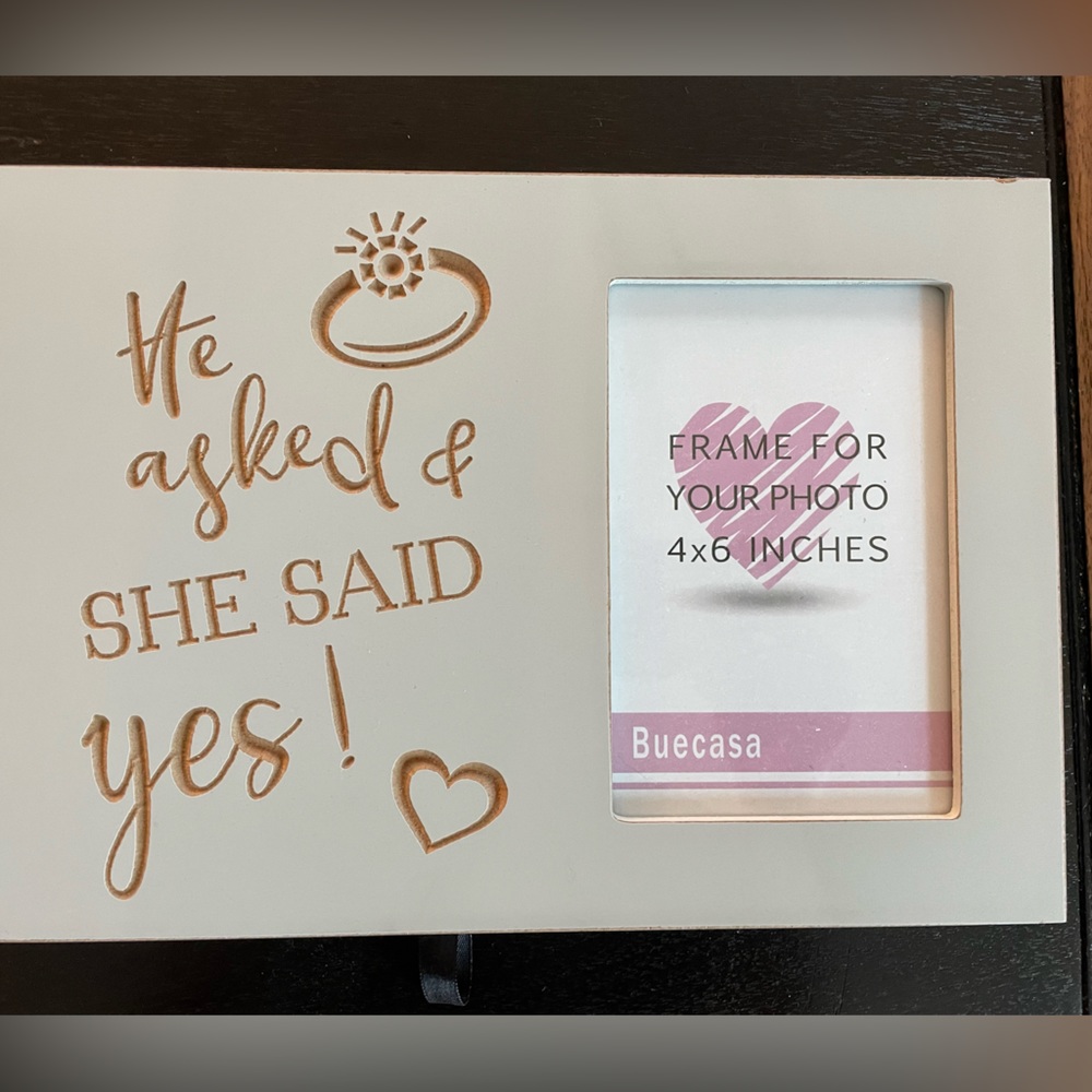 Engagement picture frame